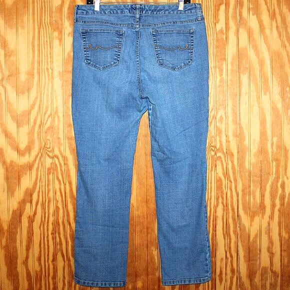 St. John's Bay Straight Leg Jeans - Size 14S - Picture 2 of 11